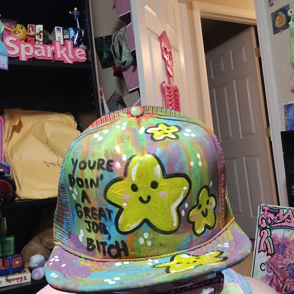Colorful Star Design Cap